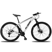 Bicicleta Aro 29 Ksw 2x9v Shimano Hidráulico Trava K7 11-40 - Branco-preto - 17 Branco-preto