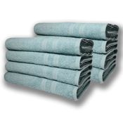Kit 8 Toalhas de Banho Lisboa 100% Algodão 430g/m 80x150cm Verde Claro
