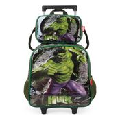 Kit Mochila Infantil Com Lancheira Hulk Verde - Luxcel