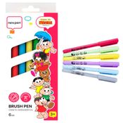 BRUSH PEN TURMA DA MÔNICA PERFUMADA - 6 CORES - NEWPEN