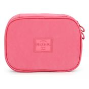 Estojo Juvenil Box Organizador Rosa Salmão - Luxcel