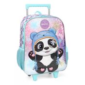 Kit Infantil Mochila Com Estojo Verde Pandinha - Luxcel