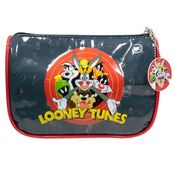 Estojo Escolar Grande Looney Tunes Pernalonga Pvc Cristal