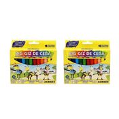 02x Acrilex Abelhinhas BIg Giz de cera 12un