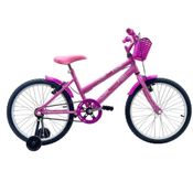 Bicicleta Aro 20 Infantil Doll - Sem Rodinhas Rosa Rosa