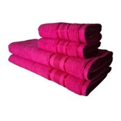 Jogo de Toalhas Egito Luxo 2 Banho 2 Rosto Rosa