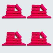 Jogo de Toalhas 24 pçs Coleção Dubai 100% Algodão Rosa