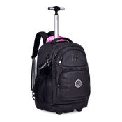 MOCHILA DE CARRINHO REBECCA BONBON PRETO 19" RB24530