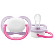 CHUPETA ULTRA AIR UNITÁRIA BRANCA/ROSA 0-6M - PHILIPS AVENT