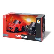 Kit De Carrinho De Polica E Bombeiro Patrol - Orange Toys