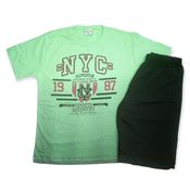 Conjunto Masculino Infantil Verde Tamanho 4 - Fakini Forfun