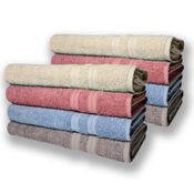 Kit 8 Toalhas de Banho Lisboa 100% Algodão 430g/m 80x150cm Sortidos