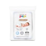 Kit Toalha De Fralda Luxo Branca 1,10 x 70 Cm 03 Pçs Papi