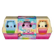 3 Pelúcias Cupcake Cakey Cat Gabby's Dollhouse - Sunny 3968