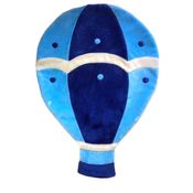 Tapete Pelúcia Balão 1,25m x 90cm Quarto Infantil Base Emborrachado - Azul Marinho