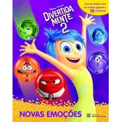 Livro Divertida Mente 2 com 10 Miniaturas - Novas Emoções