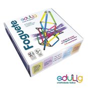 Quebra-cabeça Edulig Puzzle 3D Foguete - 56 peças e conexões - ME4NZCQYS - Edulig