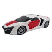 Carrinho de Controle Remoto Model Sport - Branco e Vermelho