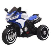 Motocicleta eletrica - 3 Rodas - Azul - 12v - Mp3 - Shiny Toys
