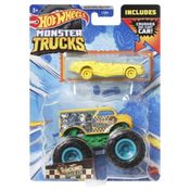 Hot Wheels Monster Trucks + Carrinho 1:64 - Hound Hauler - Mattel GRH81/HKM12