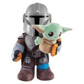 Pelúcia Star Wars - Mandaloriano e Grogru Com Som - Mattel HPC19
