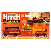 Miniatura Matchbox Hitch & Haul - Conjunto MBX Resgate Incêndio Bombeiro - Mattel H1235/HVP35