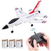 Avião de Controle Remoto F16, 2.4G Design 2CH, Idade Recomendada 14, EAGLESTONE, Branco