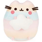 Pelúcia Pusheen Rainbow para Crianças Maiores de 8 Anos, GUND 6061522, Branco