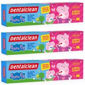 3X GEL DENTAL INFANTIL PEPPA PIG COM FLUOR 50G - DENTALCLEAN