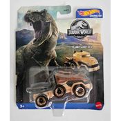 *Embalagem danificada* Hot Wheels Characters Cars Jurassic World Dominion -  Tyrannosaurus Rex