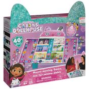 Gabbys Dollhouse Jogo de Tabuleiro Mágico da Gabby para Crianças a partir de 4 anos, SPIN MASTER GAMES 6064859, Rosa