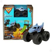 Monster Jam - Rampa com Lançador e Carrinho Megalodon 1:72 - Sunny