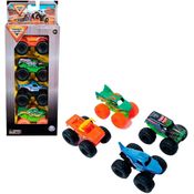 Monster Jam - Conjunto com 4 Ve­­ículos 1:72 - Sunny