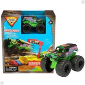 Monster Jam - Rampa com Lançador e Carrinho Grave Digger 1:72 - Sunny