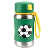 Garrafa Térmica de Inox Skip Hop Spark Style Futebol Verde