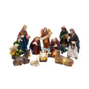 Presépio 11 Peças 13.5cm - Enfeite Resina - Tudo em Caixa