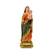 Nossa Senhora Do Rosário 22cm - Enfeite Resina - Tudo em Caixa