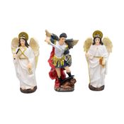 Três Arcanjos 11.5cm - Enfeite Resina - Tudo em Caixa