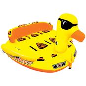 Boia Rebocável Inflável Para 3 Pessoas, Resistente, Amarela, WOW SPORTS 19 1060, Amarelo
