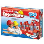 Blocos de Madeira Brincando de Engenheiro - 150 Peças - Xalingo