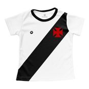 Camisa Bebê Vasco Baby Look Branca Oficial