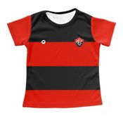 Camisa Vitória Baby Look Bebê Listrada Oficial