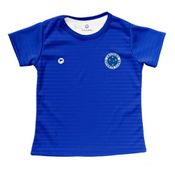 Camisa Cruzeiro Baby Look Bebê Azul Listrada Oficial