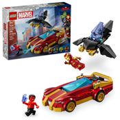 LEGO - Super Heroes Marvel - Carro do Homem de Ferro e Pantera Negra vs. Hulk Vermelho - 76310