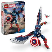 LEGO - Super Heroes Marvel - Figura de Construção do Novo Capitão América - 76296