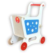Carrinho de Supermercado em Madeira - Azul - 9 - TopToy Brasil