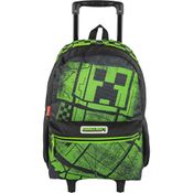 Mochila de Rodinhas Sestini G Minecraft M Plus Acid Colorido