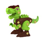 Brinquedo Monta Dino T-Rex Verde 28 peças 6302 Xplast