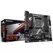 Placa Mae Gigabyte AMD B550M Aorus Elite AX MATX AM4 M.2 NVME WI-FI 4XDDR4 MAX. 128GB 1X DVI