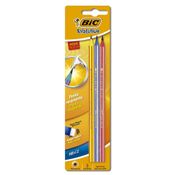 Lápis Plástico Preto  BIC Evolution Pijama Listrado em Cores Divertidas  3 Unidades